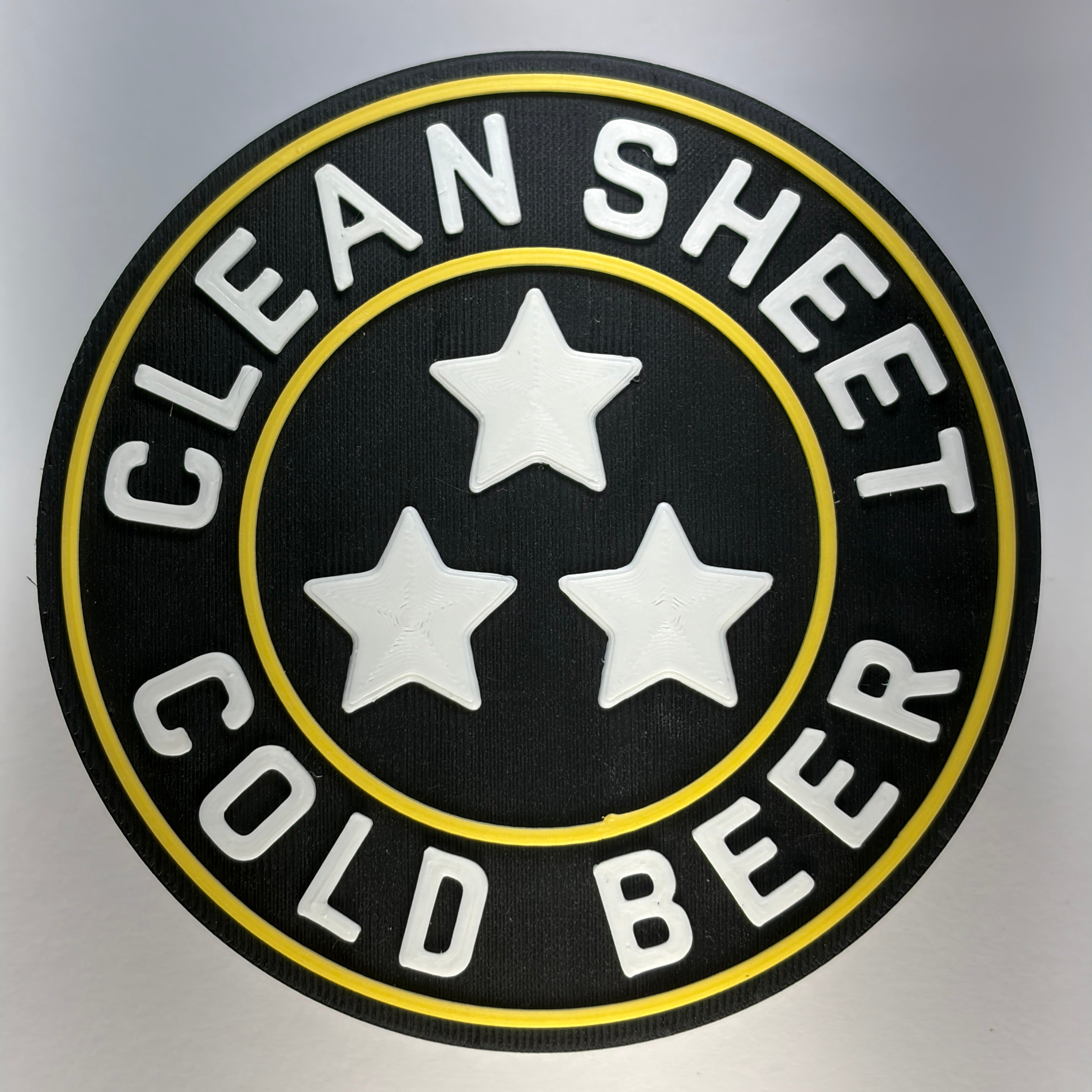 "Clean Sheet Cold Beer" (Four Pack)