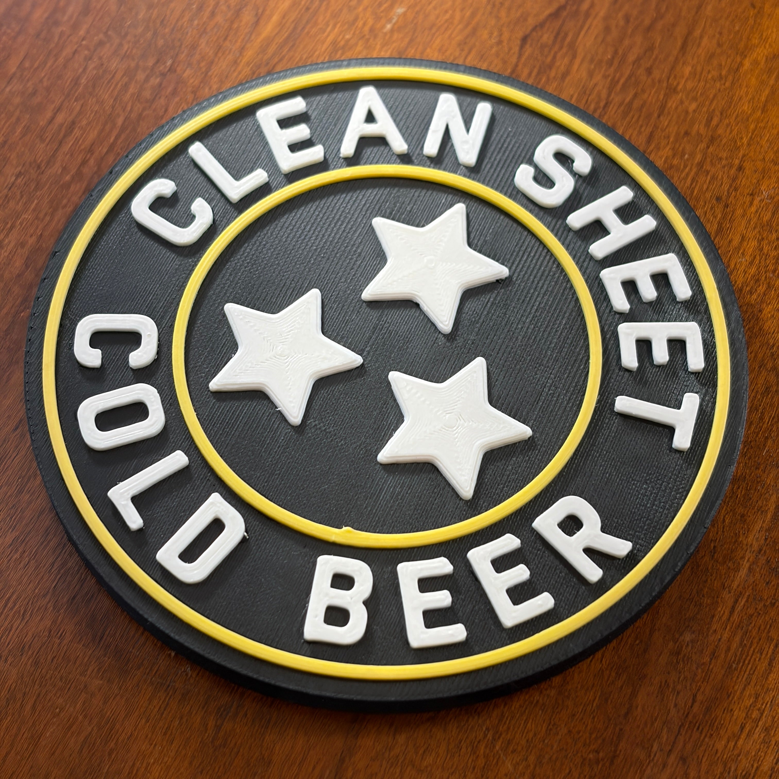 "Clean Sheet Cold Beer" (Four Pack)